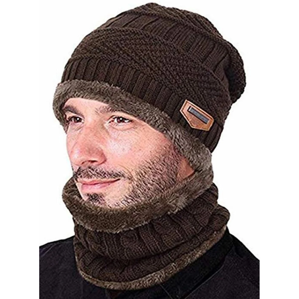 Warm Knit Hat Scarf Set 1