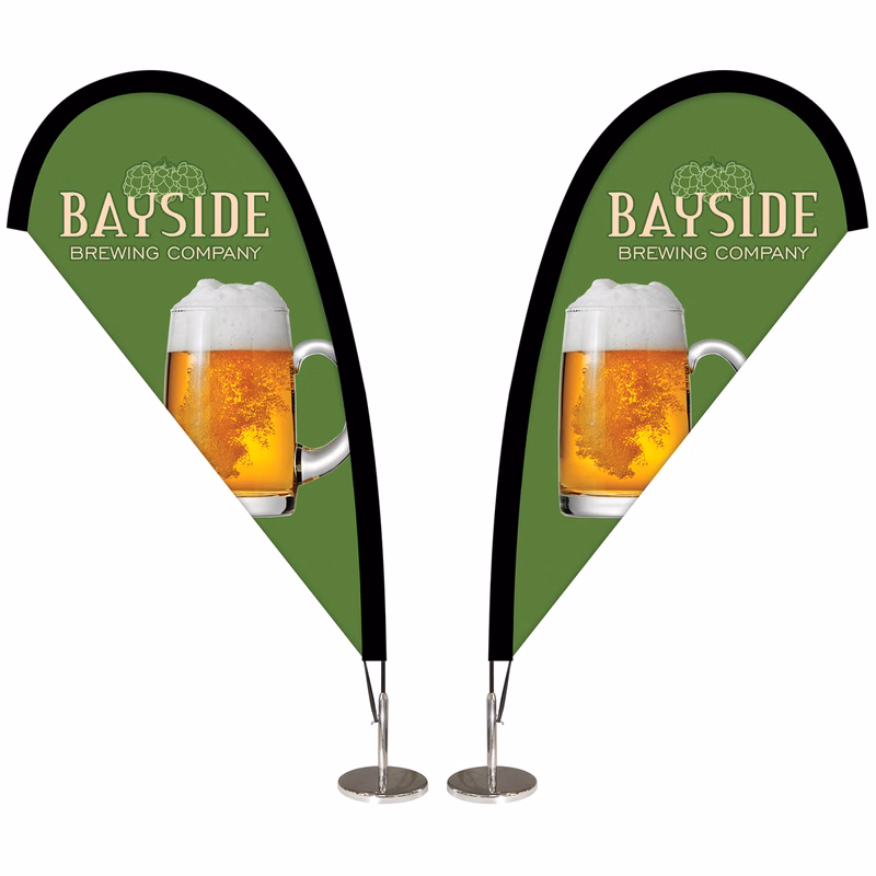Double Sided Desktop Teardrop Banner