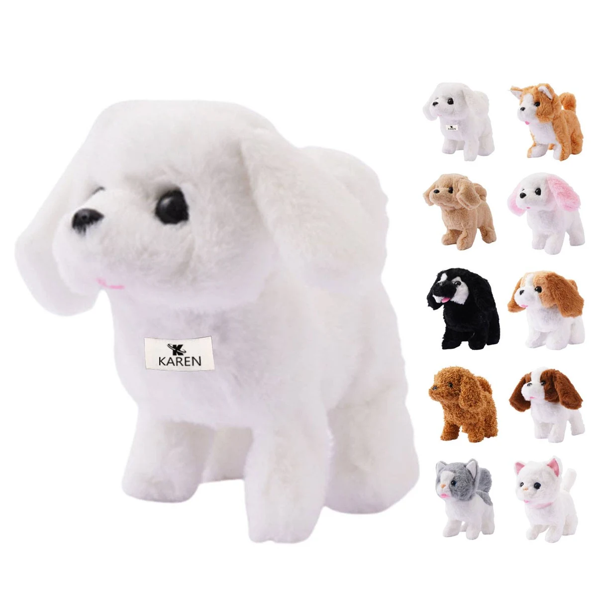 Kids' Interactive Walking Plush Dog Toy w/ Sound 1