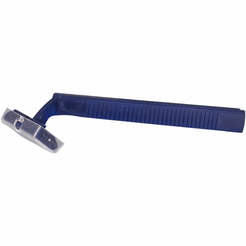 Twin Blade Disposable Razors - Navy Plastic Guard