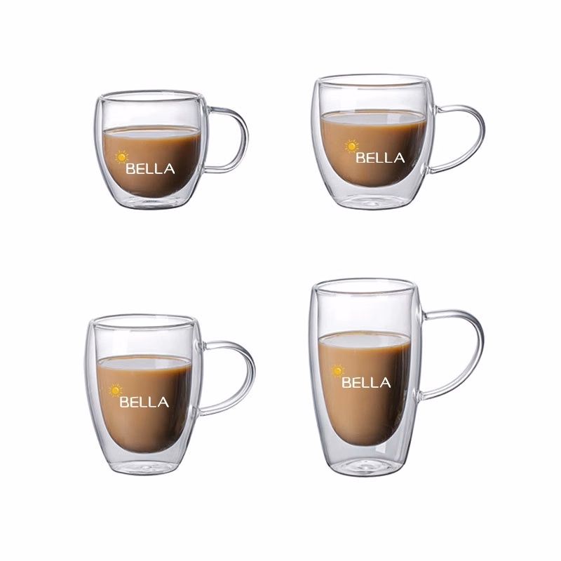 6 Oz 8.5Oz 11.5Oz 14.5Oz Double Wall Insulated Espresso Mugs