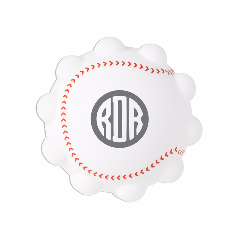 Baseball Shape Push Pop Fidget Sensory Toy