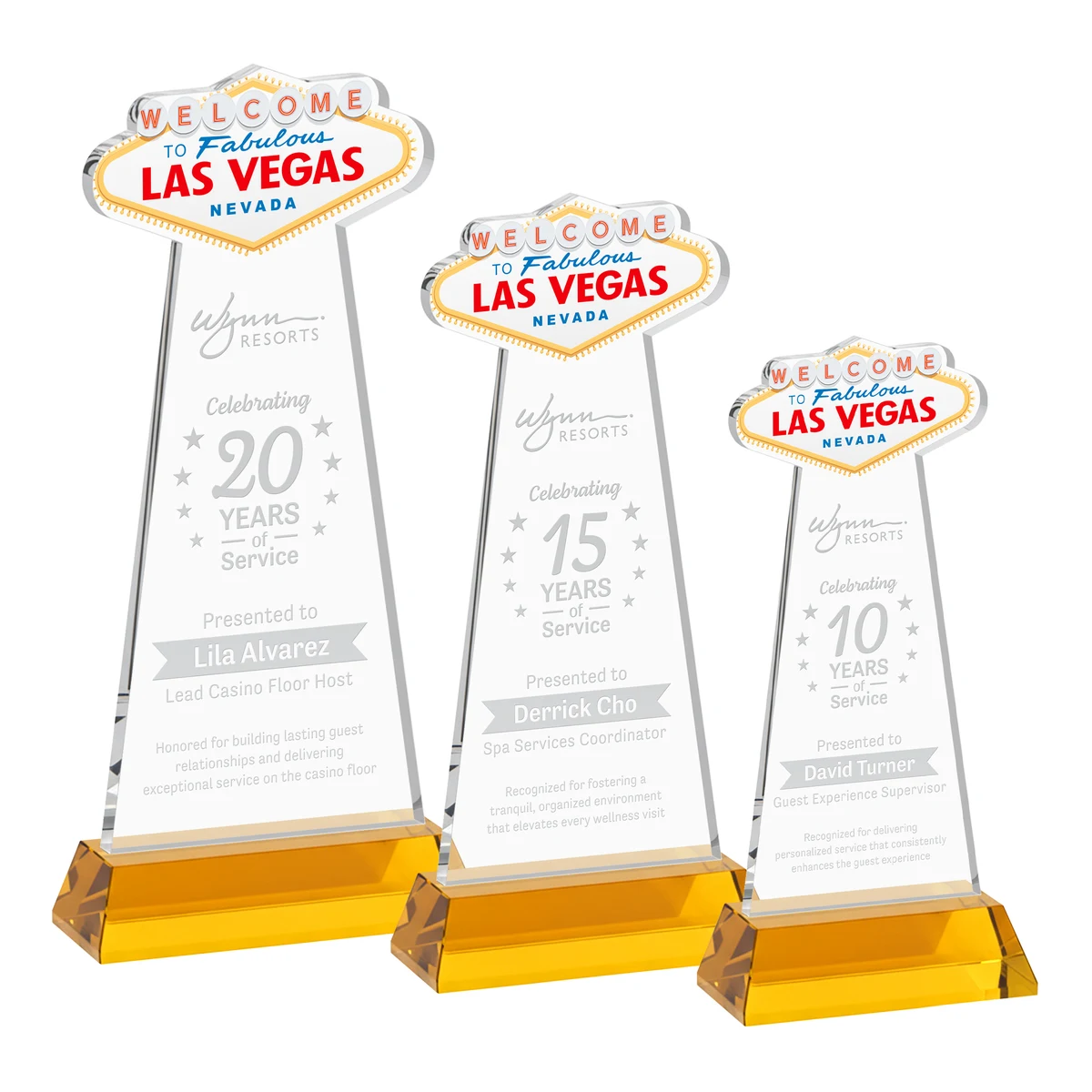 Las Vegas Award on Hartford Base - Amber 1