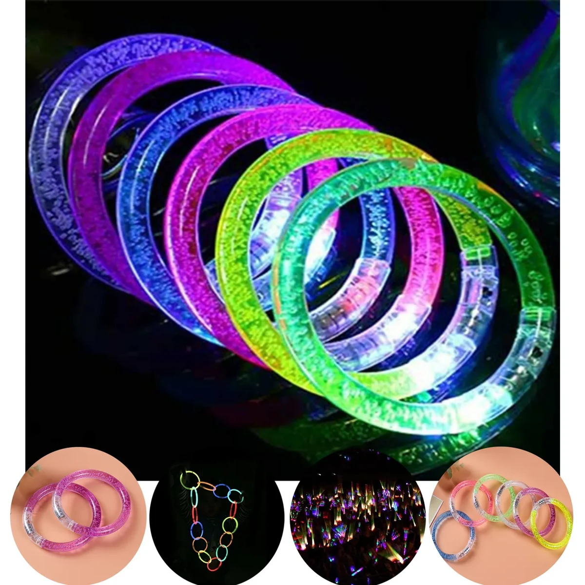 6 Colors LED Bracelets 1