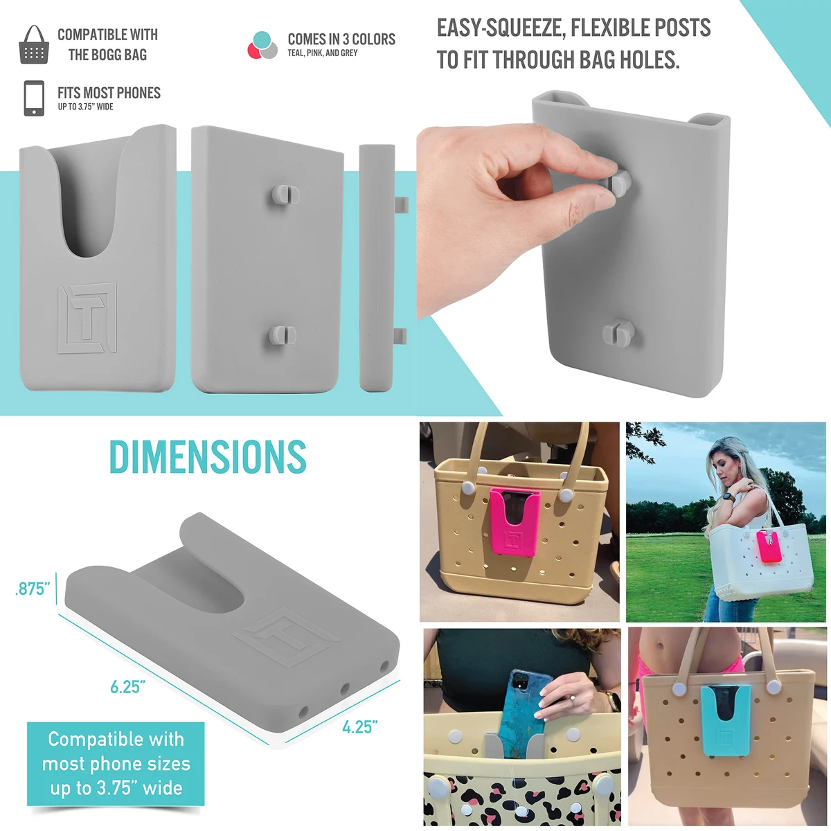 Phone Holder Compatible with Bogg Bag 1