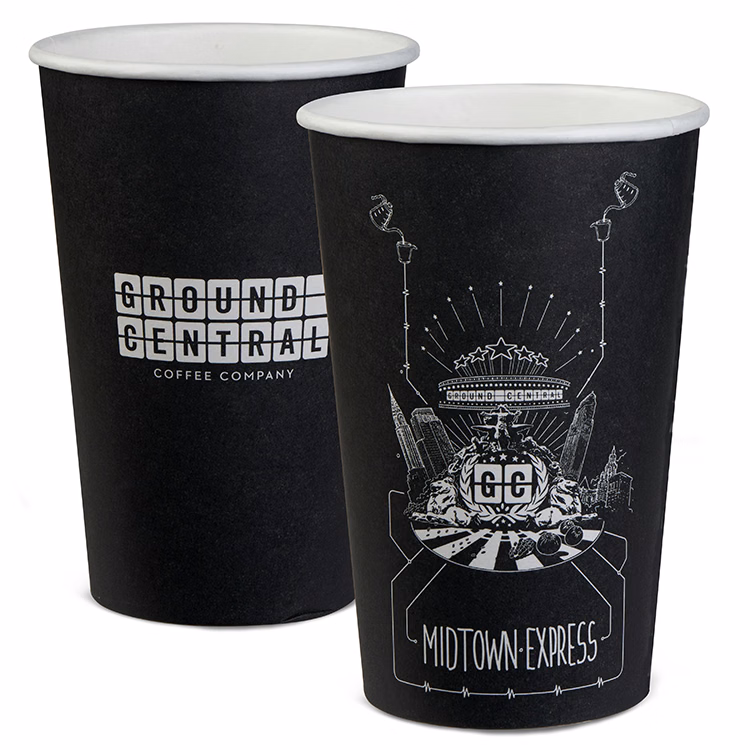 16 oz. Paper Hot Cup - Flexographic Print