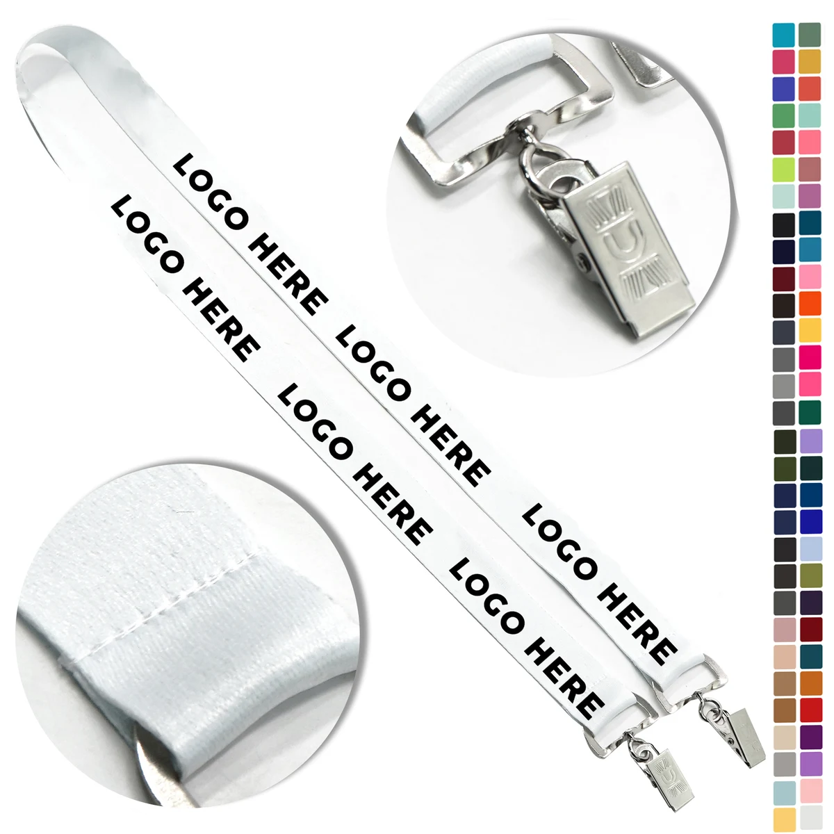 MOQ 50 Retractable Badge Lanyard with Nylon and Polyester Material 1