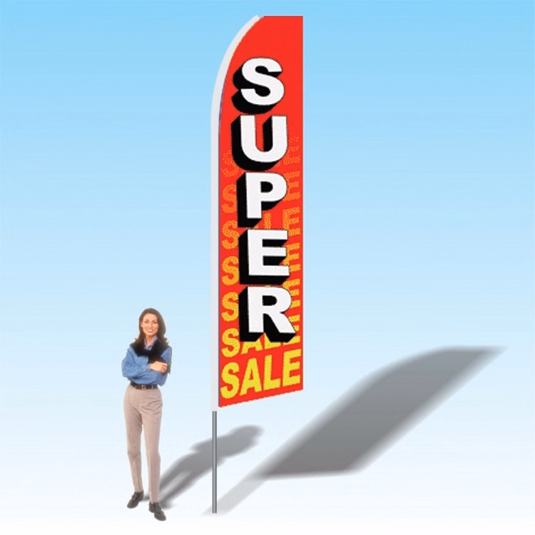 15FT Super Sale Advertising Banner Flag
