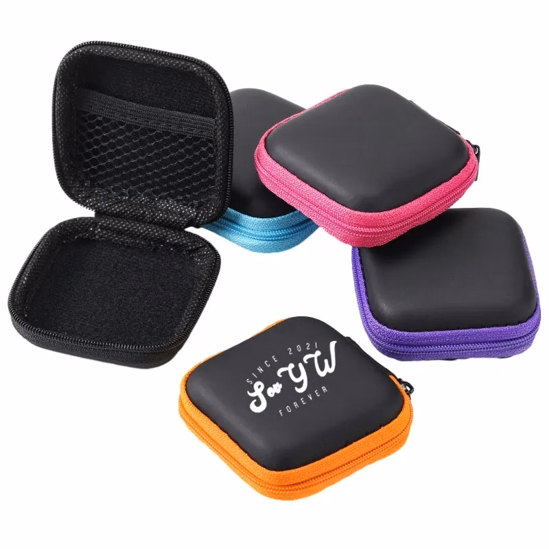 EVA Square Earbuds Carrying Case