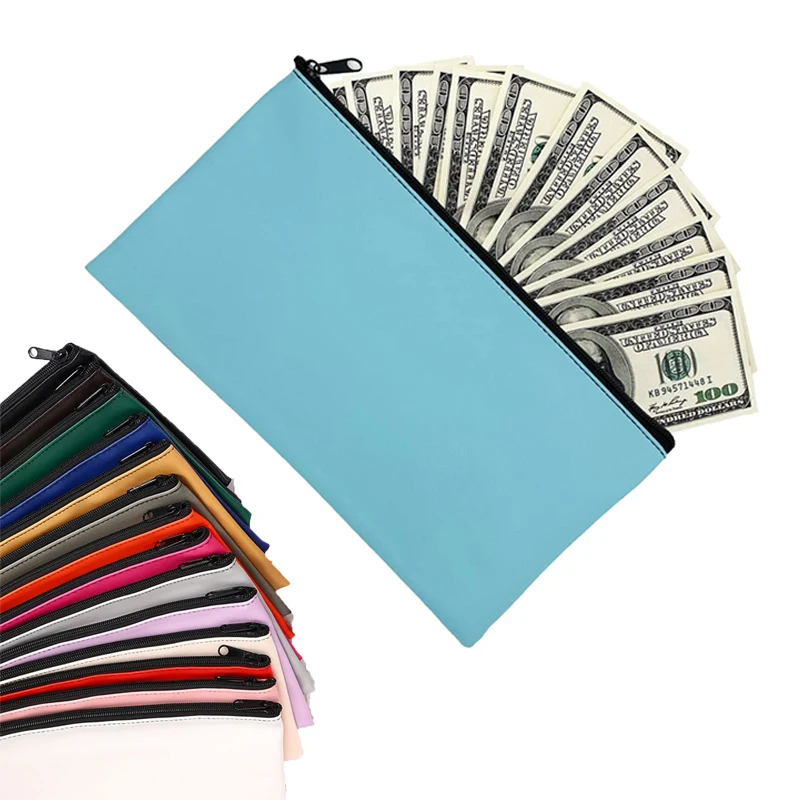 Leather Bank Deposit Organizer Bag 1
