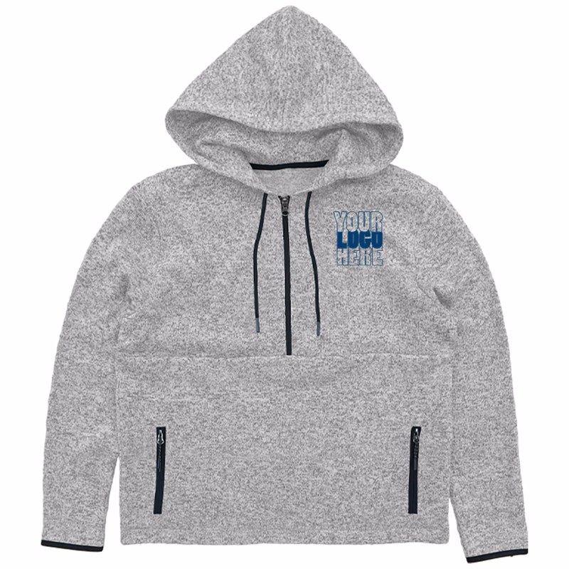 SWEATER FLEECE 1/2 ZIP HOODIE