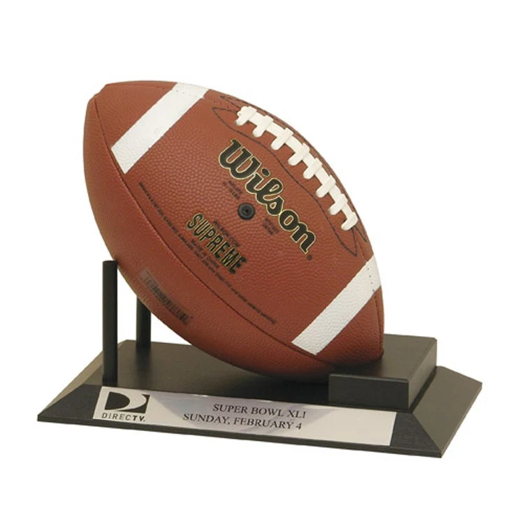 Football Stand with Imprinted Plate 1