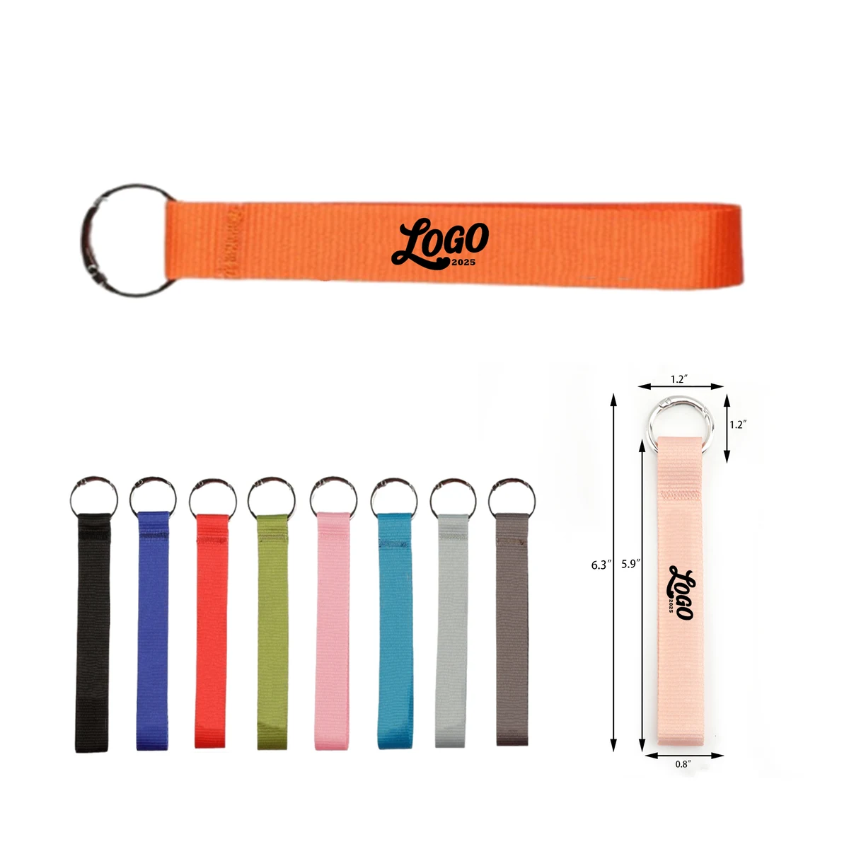Multicolor Polyester Keychain Lanyard 1