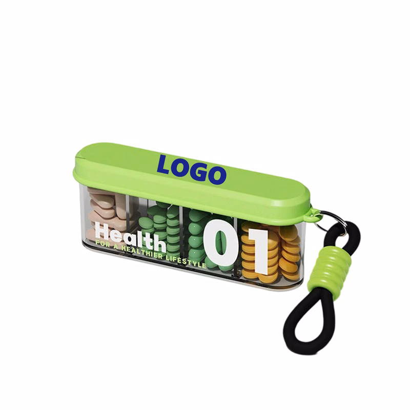 4-Compartment Portable Pill Organizer