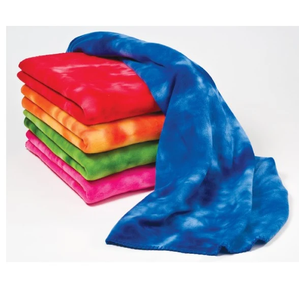 Tie Dye Fleece Blanket - Blank 1
