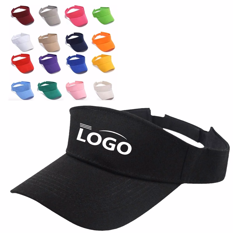 MOQ 50PCS Cotton Visor Cap Travel Hats