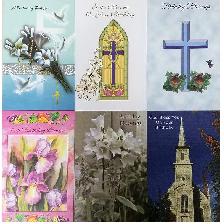 Religious Birthday Cards - 5"x7.75" 1