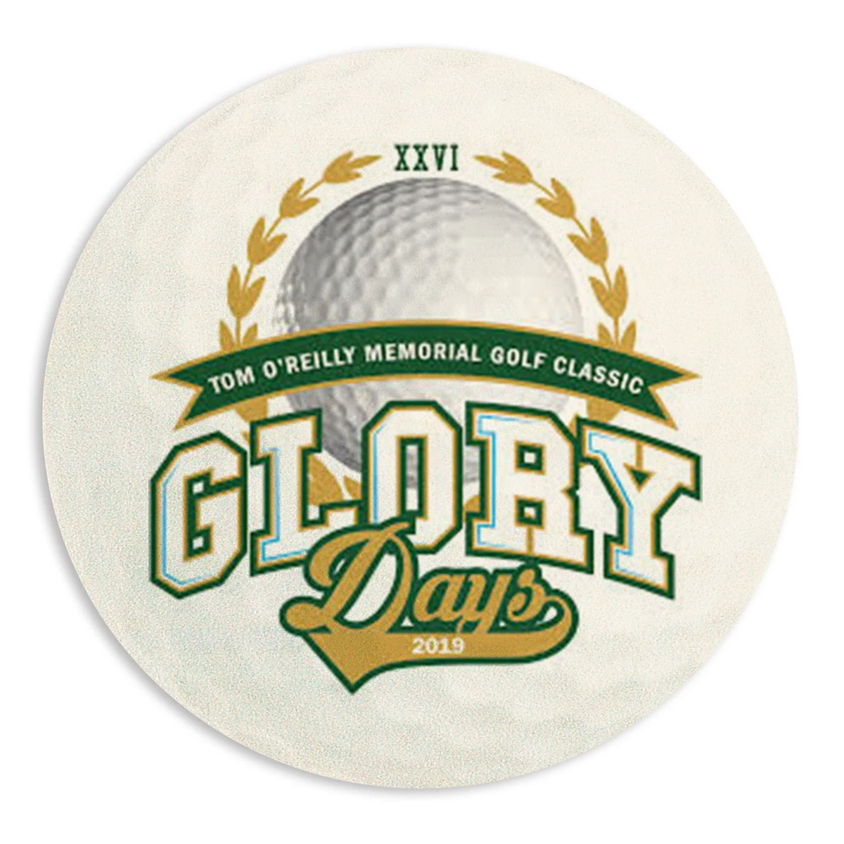 Full Color Process 60 Point Golf Ball Pulp Board Coaster 1