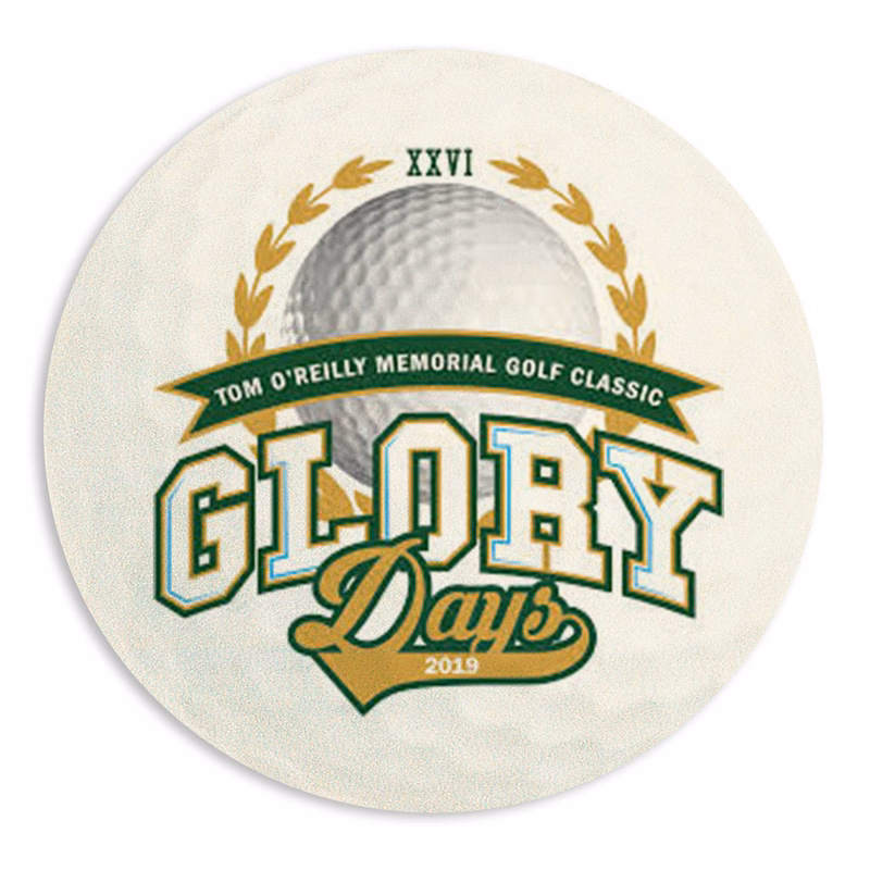 Full Color Process 60 Point Golf Ball Pulp Board Coaster