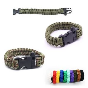 Stylish Survival Paracord Bracelet with Whistle 1