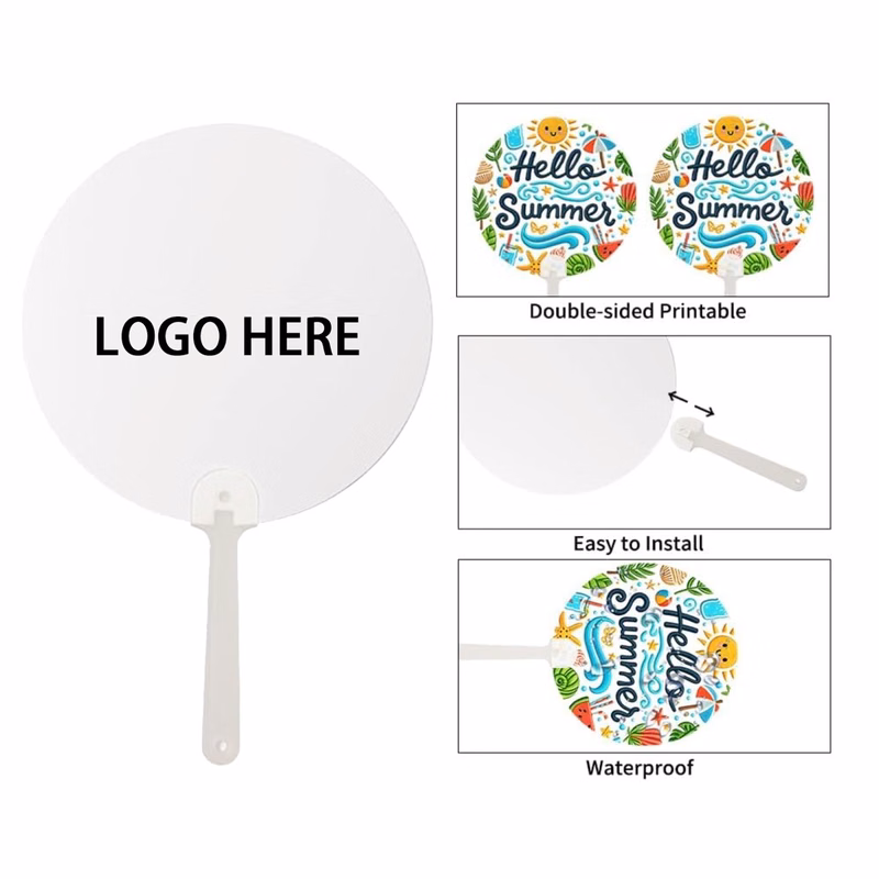 PET plastic Handheld Advertising Fan