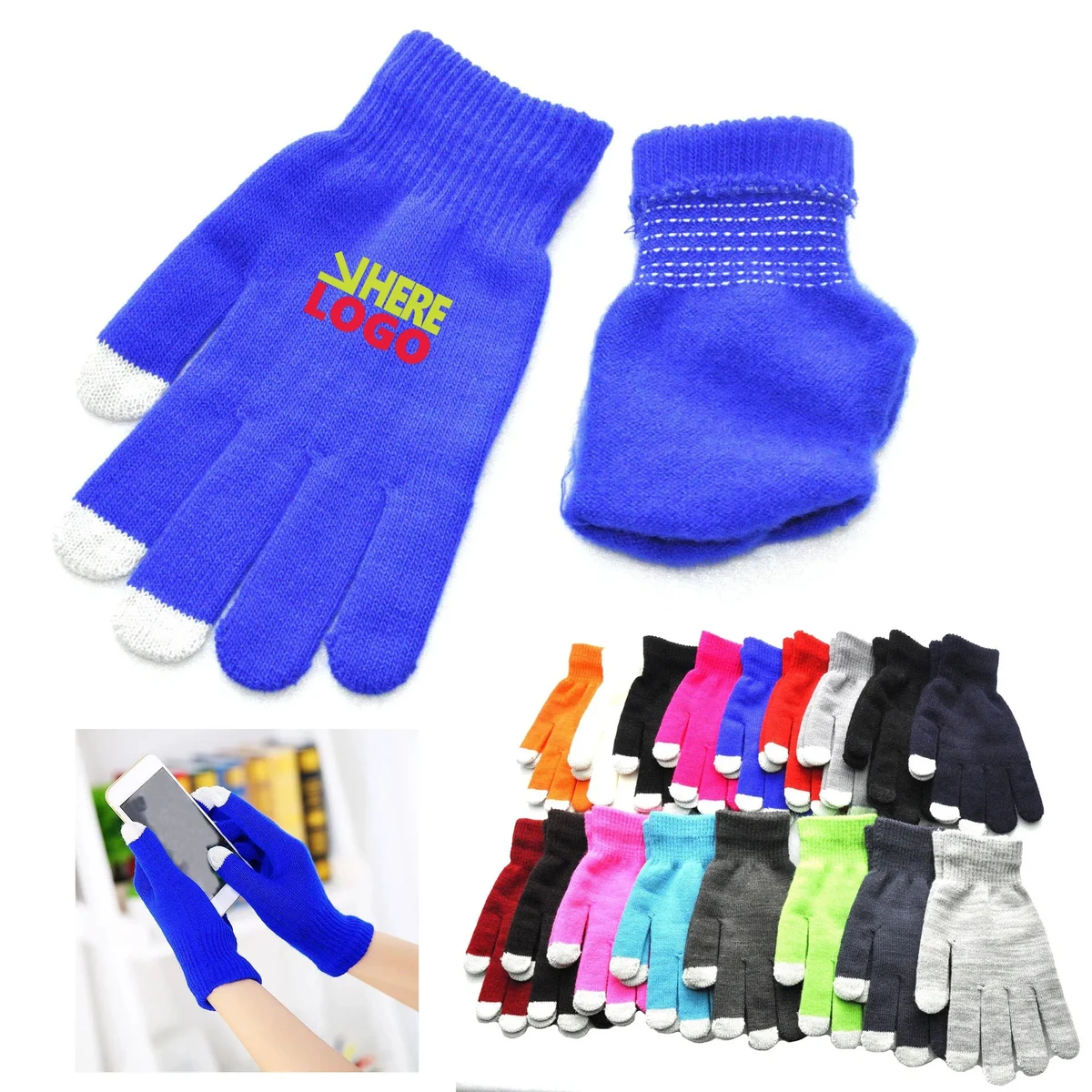 Winter Touchscreen Knitted Gloves 1
