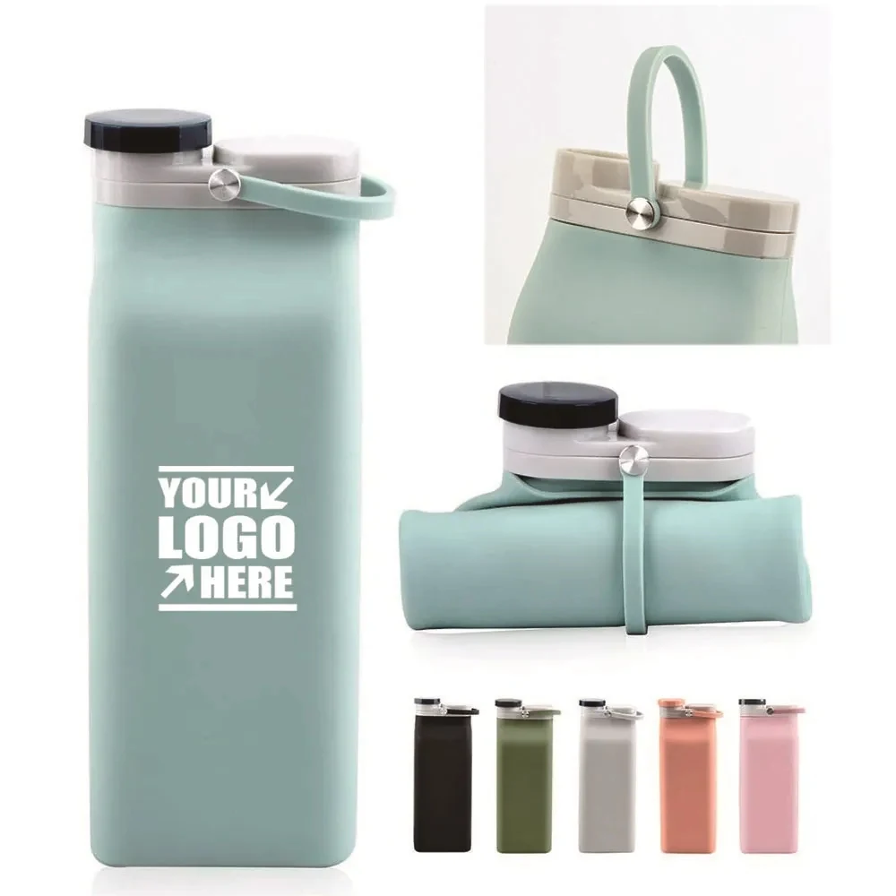 20oz Collapsible Water Bottle with Triple Leak Proof 1