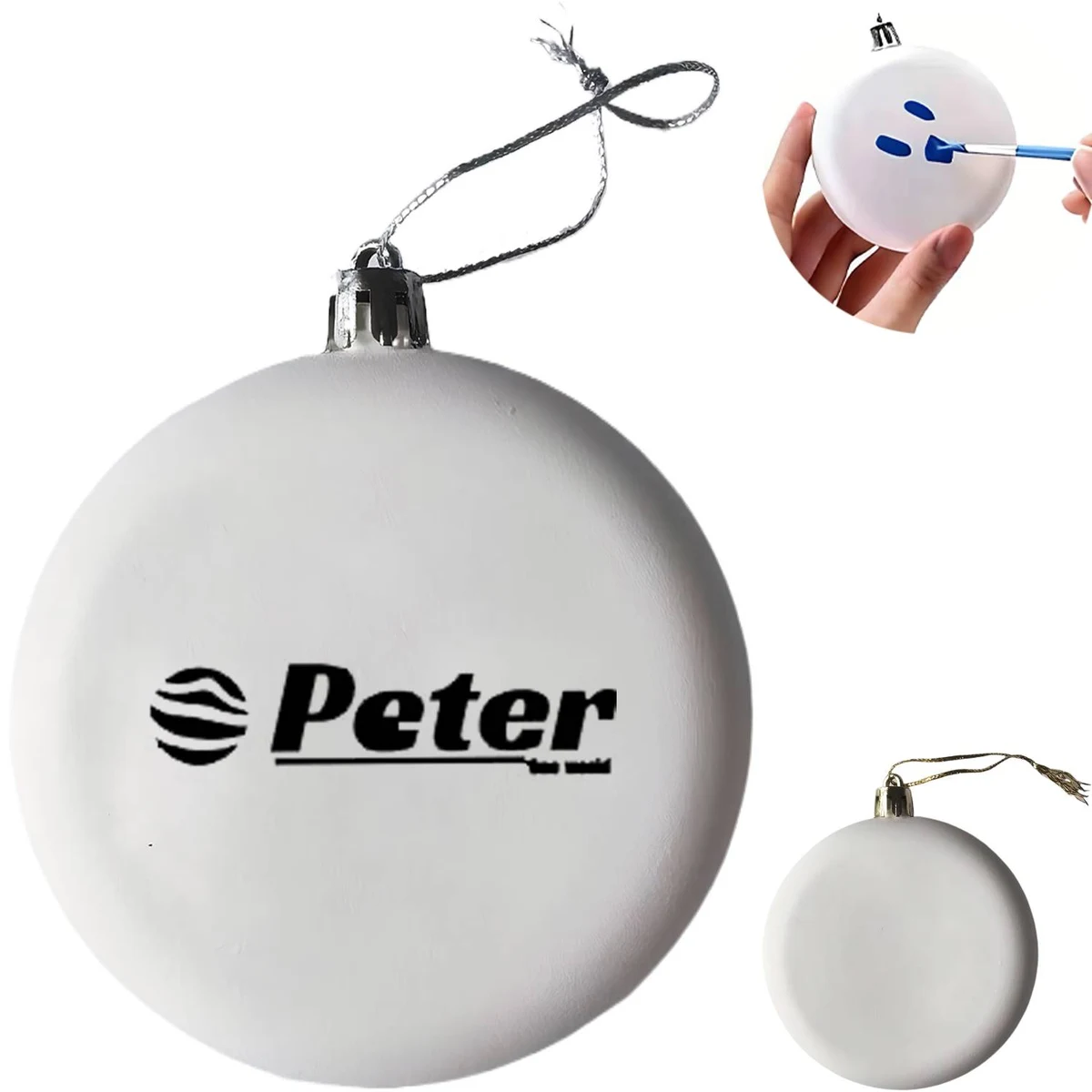 Easter DIY White Round Disc Ornaments Decoration 1