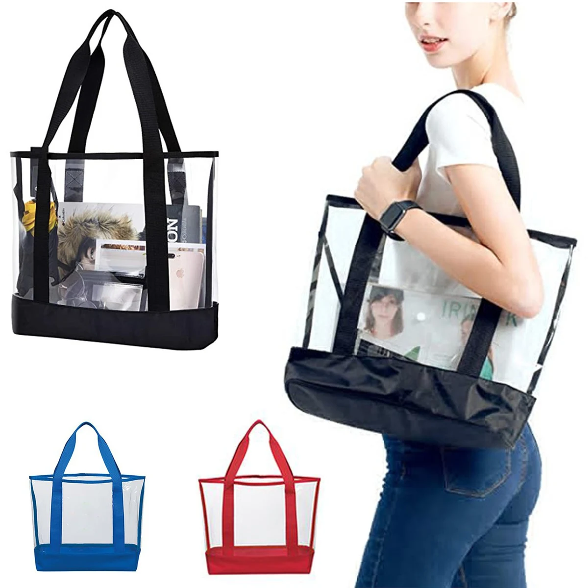 Clear Sturdy Tote Bag 1
