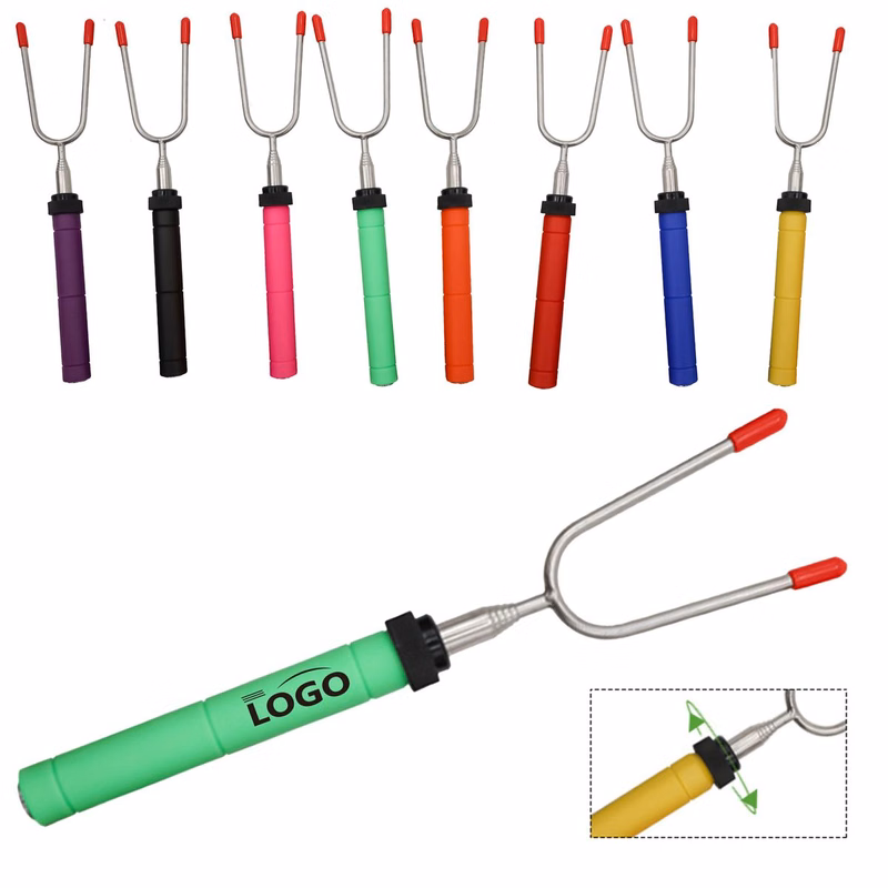 Telescopic Stainless Steel Grilling Fork