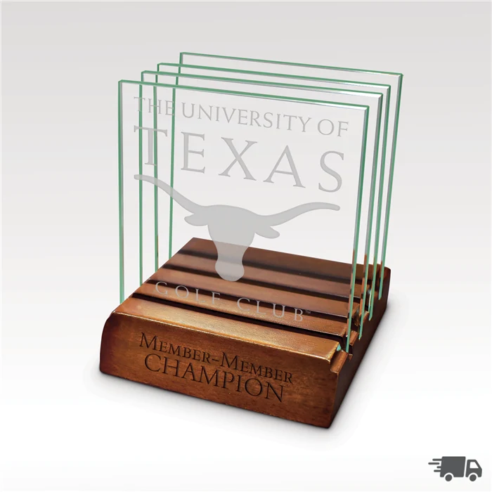 Glass Coaster with Base 1