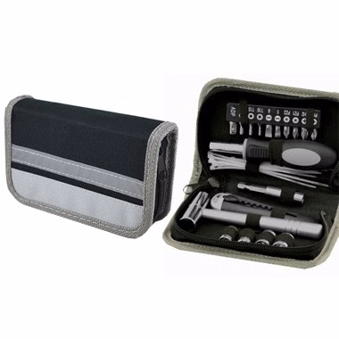 30pc Tool Set in polyester zippered around pouch