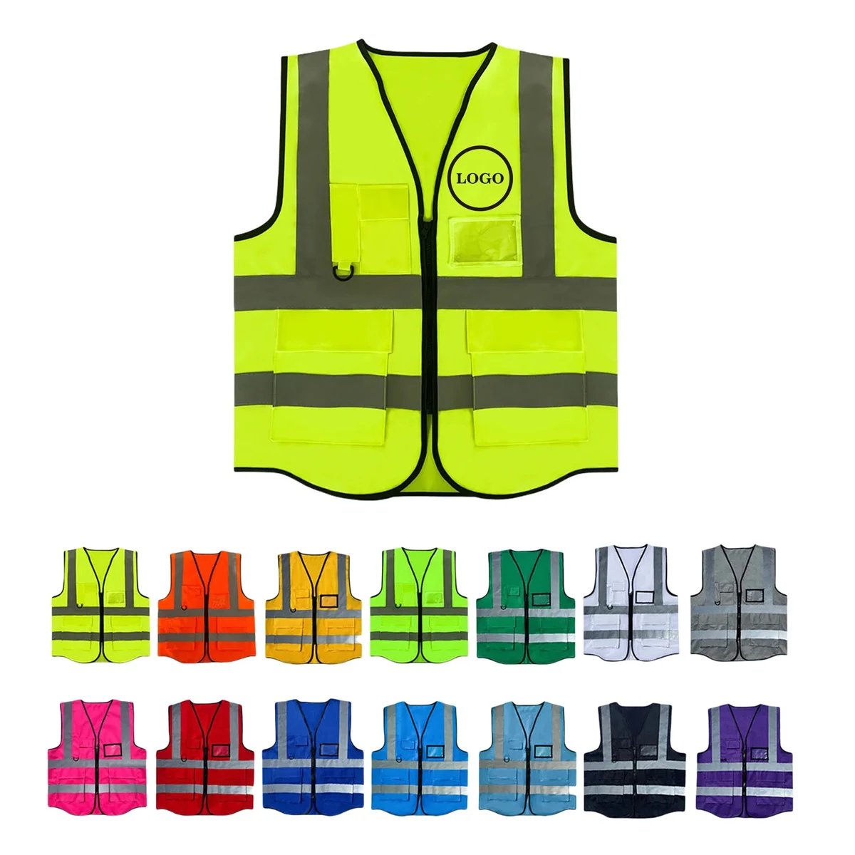 Construction Safety Reflective Fluorescent Vest 1