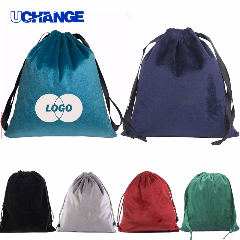Velvet Drawstring Hair Dryer Bag