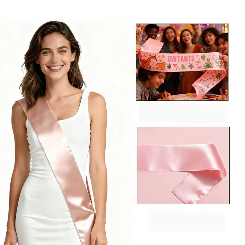Custom Satin Ceremony Sash 1