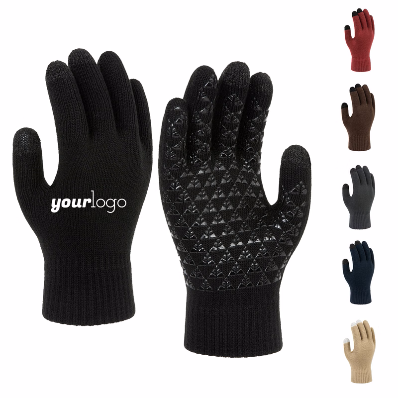 Stretch Fleece Touchscreen Gloves with Heat Retention Design