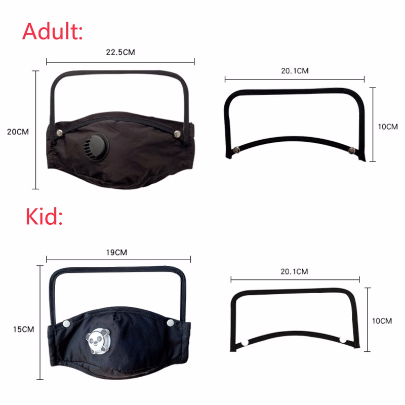 Knock-down Cotton Face Mask W/Clear Visor Shield