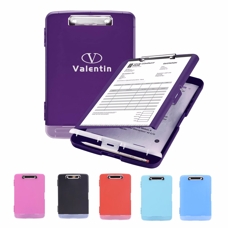 Clipboard With Storage And Pen Holder