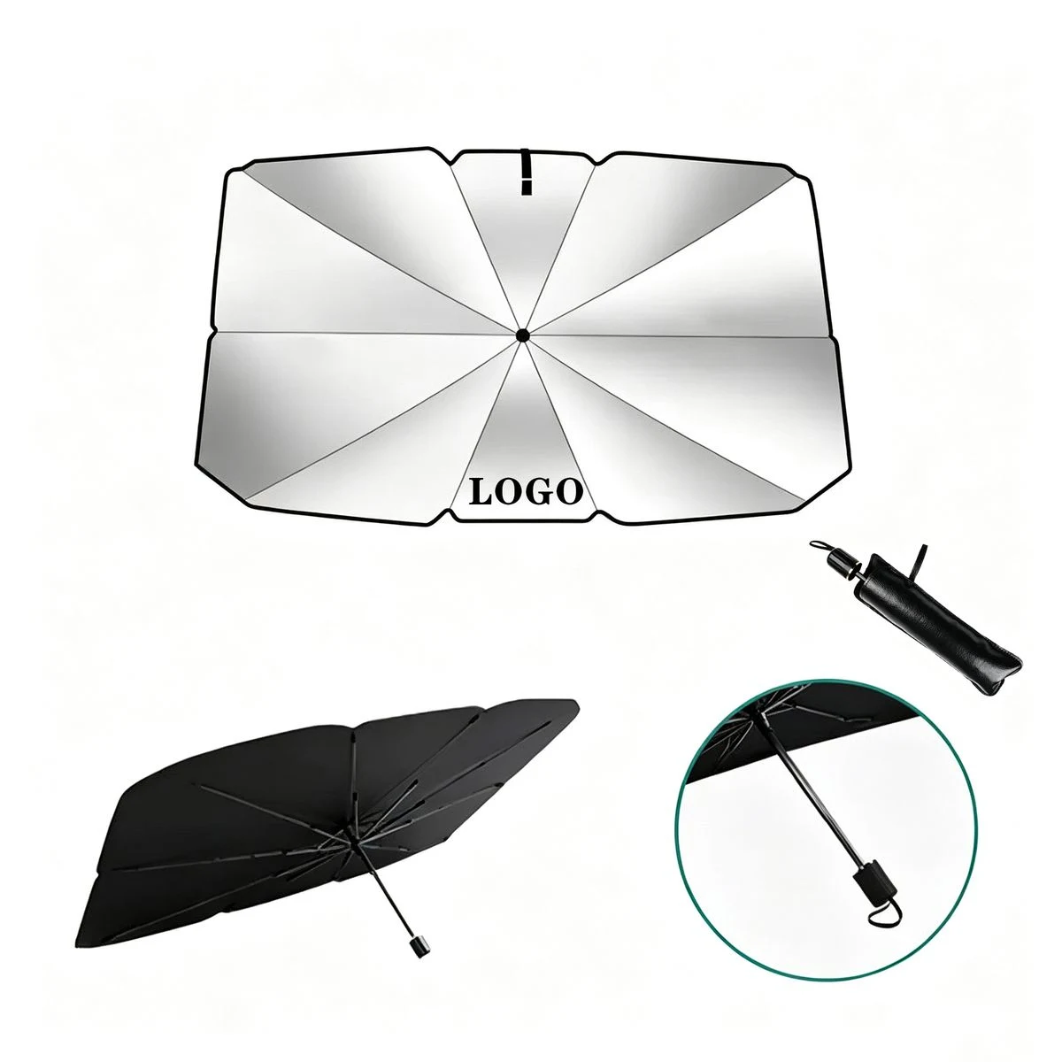 Foldable Reflective Car Sun Umbrella 1