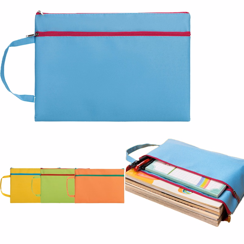 Oxford Document Bag With Zipper