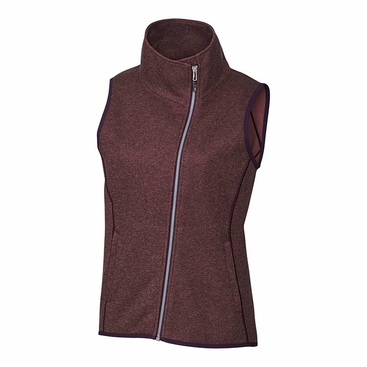 Cutter & Buck Ladies Mainsail Sweater-Knit Full Zip Vest