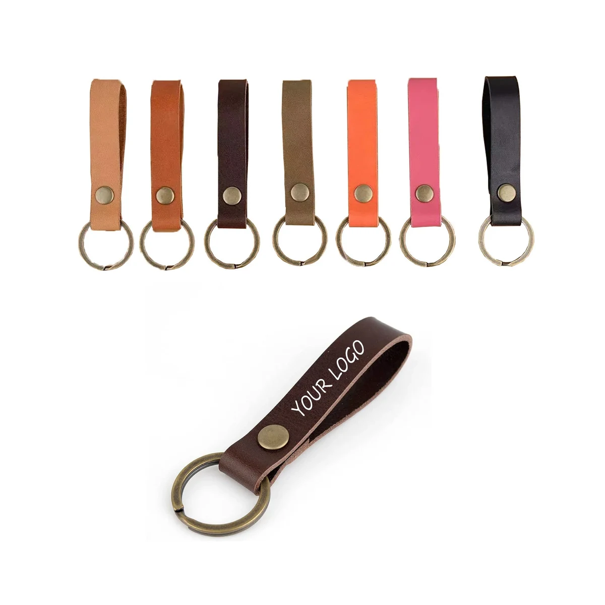 PU Leather Keychain MOQ 100pcs 1