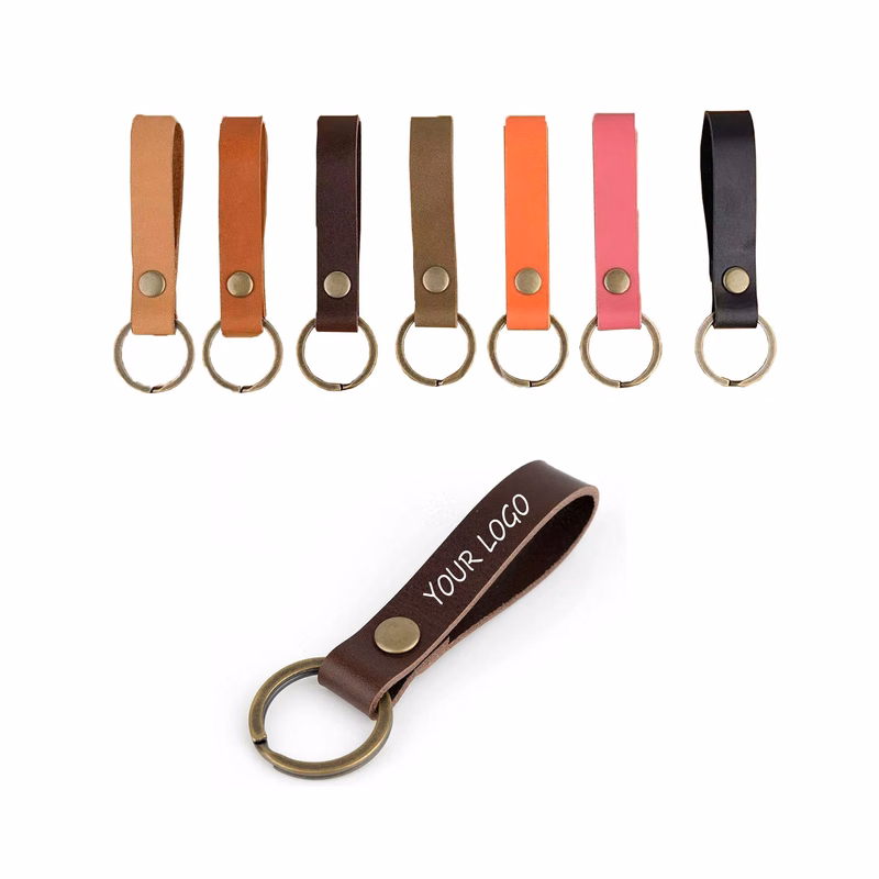 PU Leather Keychain MOQ 100pcs