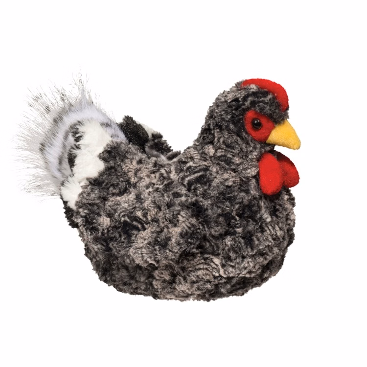 Pepper Black/Multi Hen Stuffed Animal