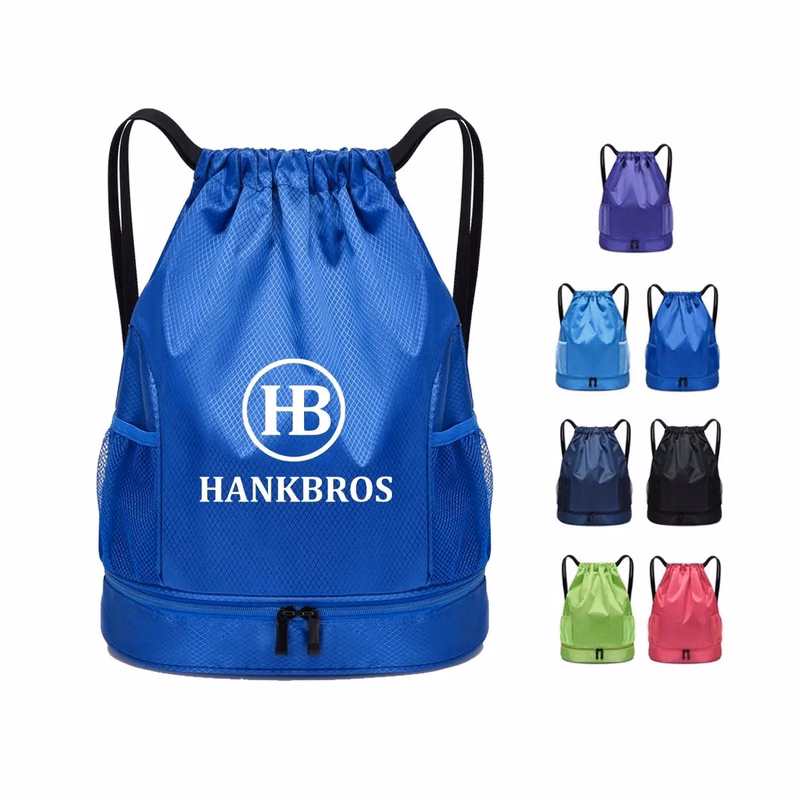 Dry and Wet Separation Swimming Drawstring Backpack