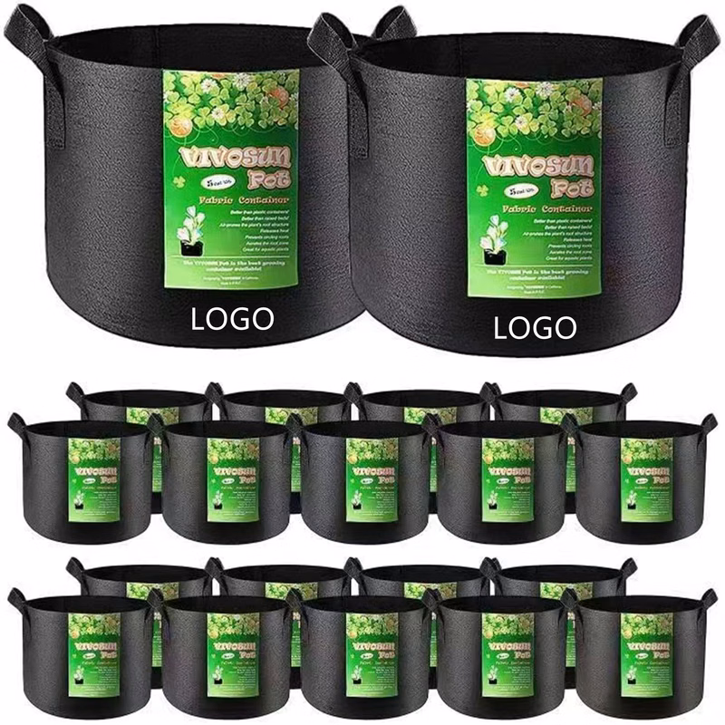 4 Pack 10 Gallon Thickened Fabric Grow Bags