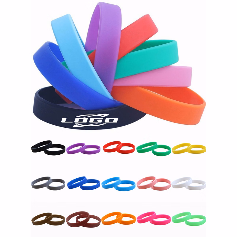 Custom Colorful Printed Silicone Wristbands