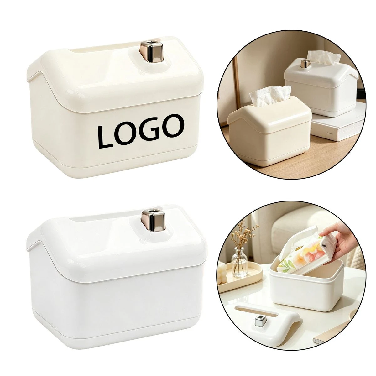 Snow Shaped House Tissue Box 1