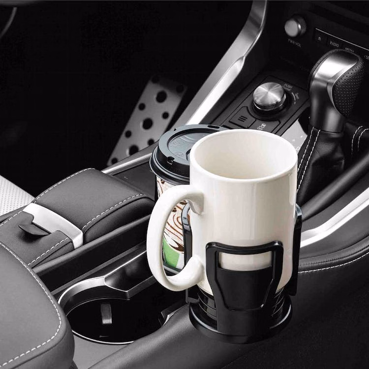 Expandable Cupholder Car Mounts - Black