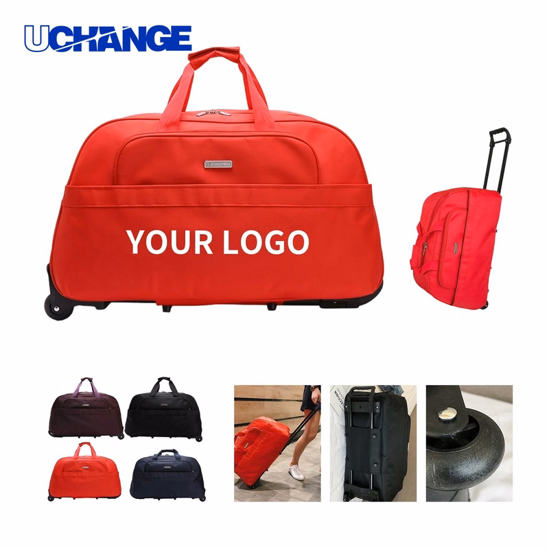 Wheeled Rolling Duffel Carry On Bag 24L 22.9 x 8.7 x 13 Inches